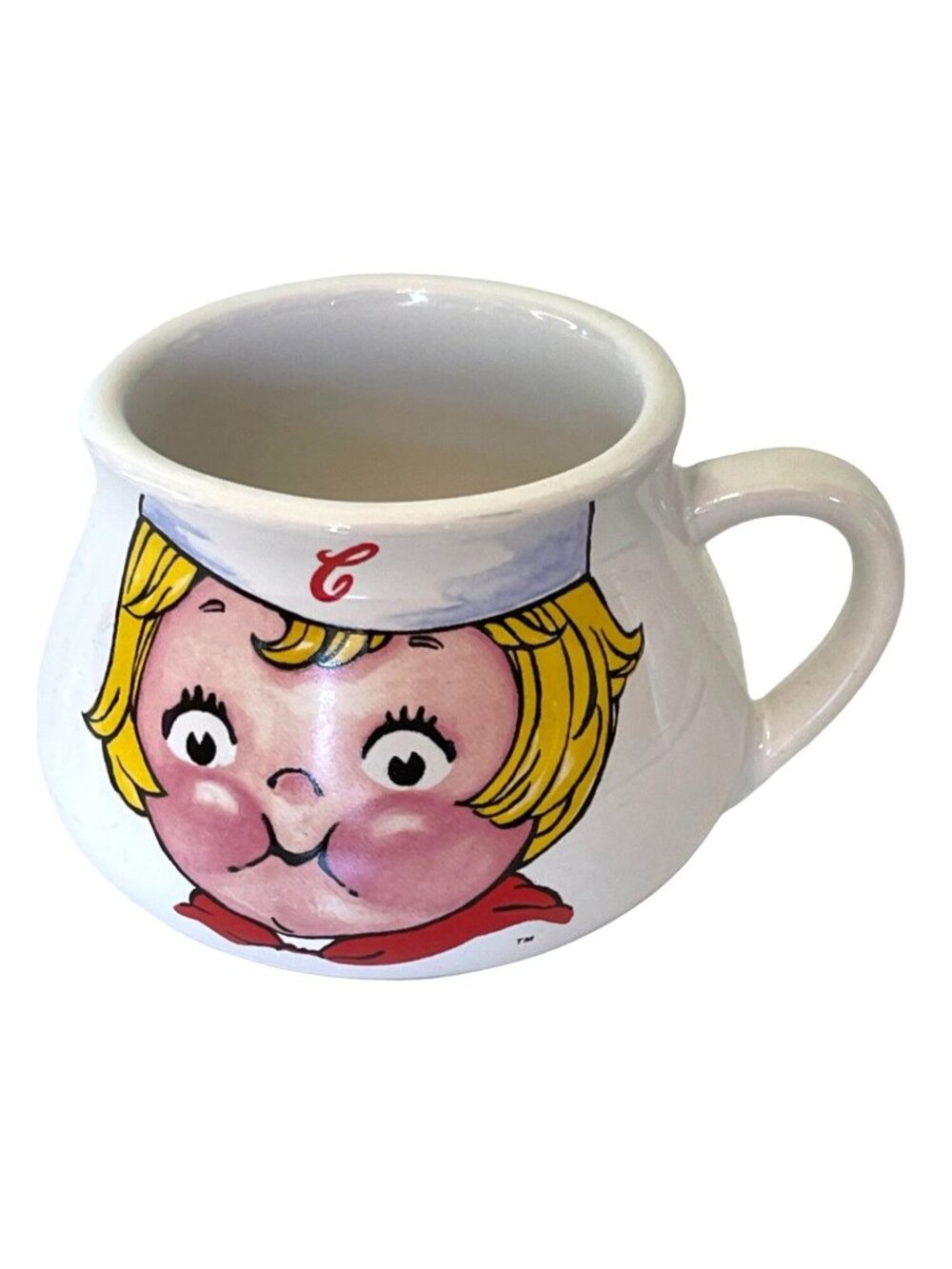 Vintage Campbell's Soup Kids Mug Little Girl 1998 Houston Harvest Gifts 3.5"